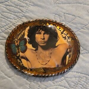 Vintage Jim Morrison Oval Belt Buckle